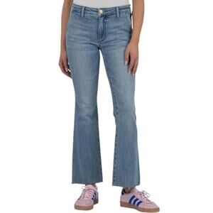 KUT FROM THE KLOTH Kelsey Mid-Rise Ankle Flare Jeans Size 8 Blue Motivation NWT
